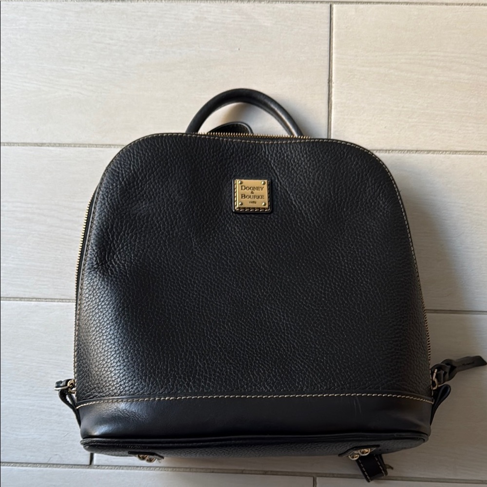 Dooney & Bourke Black Leather Backpack